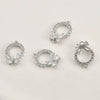 Diy Handmade Jewelry Accessories Copper Electroplated Light Luxury Style Butterfly Zircon Bracelet Necklace Earrings