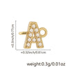Diy Handmade Jewelry Copper Pendant With Inlaid Zircon And Double Hanging English Letters Electroplated 18K Gold For Necklace And Bracelet Accessories