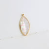 Diy Handmade Jewelry Material Asymmetrical Geometric Fantasy Imitation Shell Epoxy Round Water Drop Pendant Earrings Copperedged Minimalist