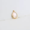 Diy Handmade Jewelry Material Asymmetrical Geometric Fantasy Imitation Shell Epoxy Round Water Drop Pendant Earrings Copperedged Minimalist