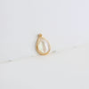 Diy Handmade Jewelry Material Asymmetrical Geometric Fantasy Imitation Shell Epoxy Round Water Drop Pendant Earrings Copperedged Minimalist