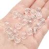 Diy Handmade Loose Beads Acrylic Material Round And Square Beads With Cut Diamond Crystal