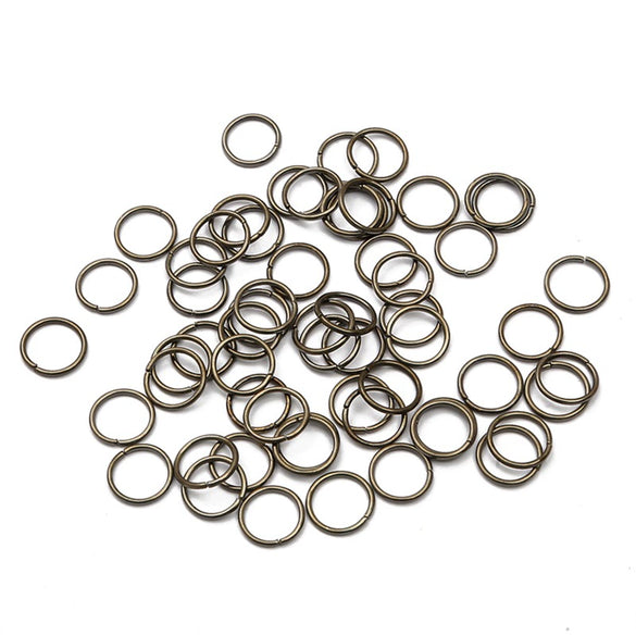 Diy Handmade Metal Open Jump Rings For Bracelet And Earring Making Single Round Connecting Rings