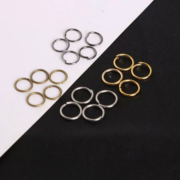 Diy Handmade Metal Open Jump Rings For Bracelet And Earring Making Single Round Connecting Rings