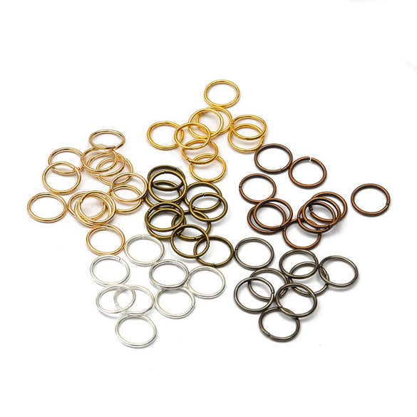 Diy Handmade Metal Open Jump Rings For Bracelet And Earring Making Single Round Connecting Rings