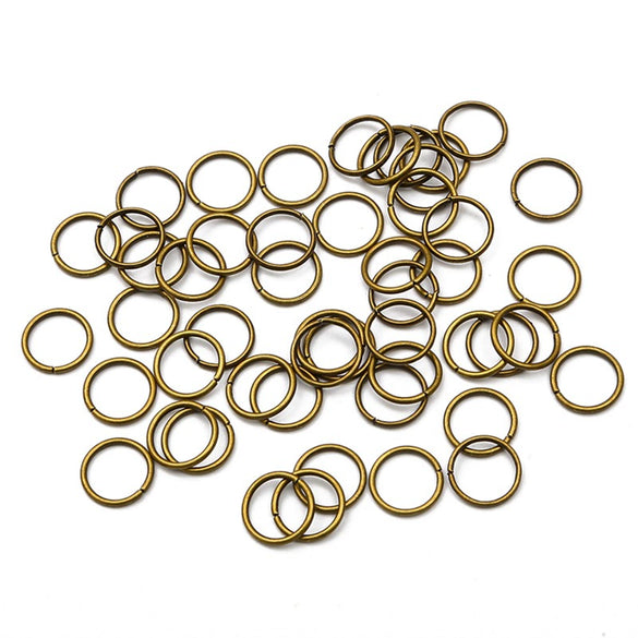 Diy Handmade Metal Open Jump Rings For Bracelet And Earring Making Single Round Connecting Rings