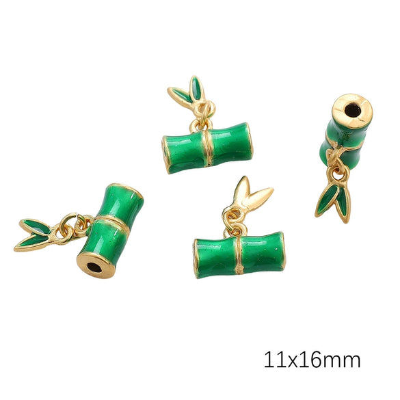 Diy Handmade Peanut Pendant Bracelet Necklace Loose Beads Accessories With Sand Gold Drop Oil Inlaid Glass Copper Material