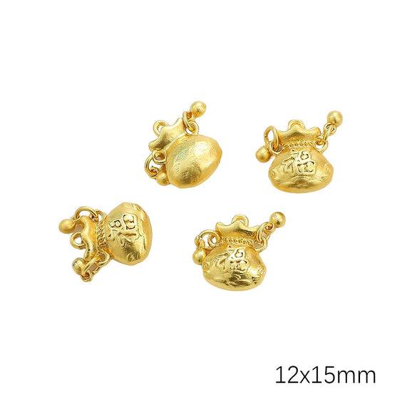 Diy Handmade Peanut Pendant Bracelet Necklace Loose Beads Accessories With Sand Gold Drop Oil Inlaid Glass Copper Material