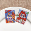 Diy Handmade Plastic And Resin Hanging Beads Accessories With Line Pattern And Cartoon Style