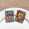 Diy Handmade Plastic And Resin Hanging Beads Accessories With Line Pattern And Cartoon Style
