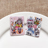 Diy Handmade Plastic And Resin Hanging Beads Accessories With Line Pattern And Cartoon Style