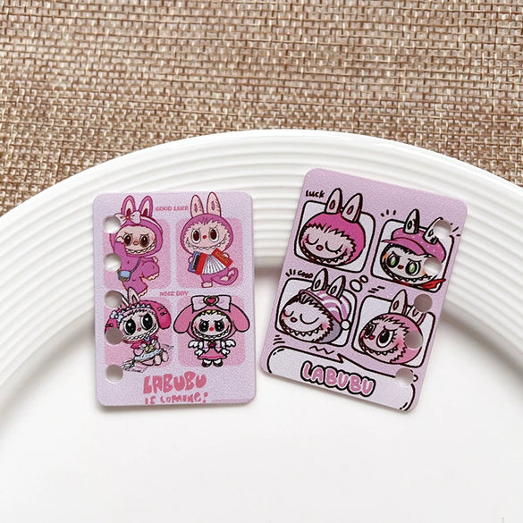 Diy Handmade Plastic And Resin Hanging Beads Accessories With Line Pattern And Cartoon Style