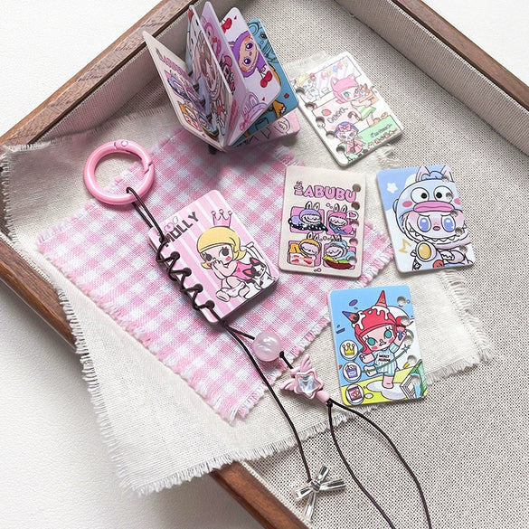 Diy Handmade Plastic And Resin Hanging Beads Accessories With Line Pattern And Cartoon Style