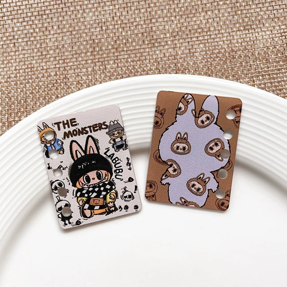 Diy Handmade Plastic And Resin Hanging Beads Accessories With Line Pattern And Cartoon Style