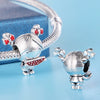 Diy Jewelry Accessories Bracelet Beads Cute Eating Melon Little Girl String Beads Silver Plated Dripping Oil