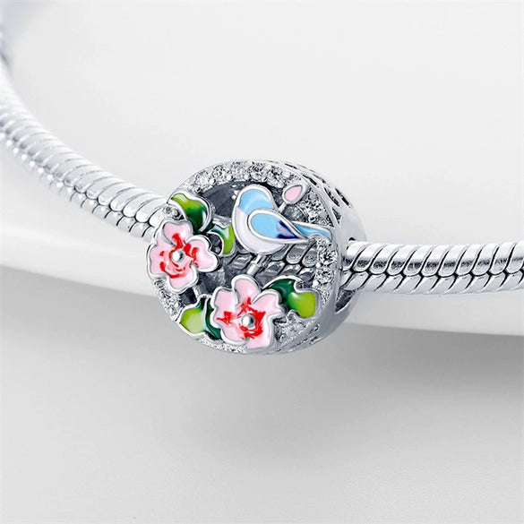 Diy Jewelry Accessories Bracelet Copper Silver Plated Chrysanthemum Sunflower Beaded Dripping Oil