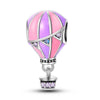 Diy Jewelry Accessories Bracelet Copper Silver Plated Romantic World Tour Car Hot Air Balloon Charm Beads Dripping Oil
