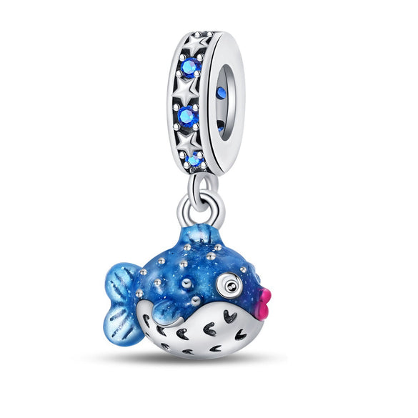 Diy Jewelry Accessories Bracelet Luminous Butterfly Firefly Elk Charm Beaded Silver Plated Dripping Oil