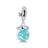 Diy Jewelry Accessories Bracelet Luminous Butterfly Firefly Elk Charm Beaded Silver Plated Dripping Oil