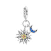Diy Jewelry Accessories Bracelet S925 Sterling Silver Star Moon Ferris Wheel Beads With Dripping Oil Design