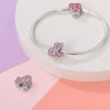 Diy Jewelry Accessories Bracelet Silver Plated Copper With English Letter Hanging Beads And Dripping Oil Design