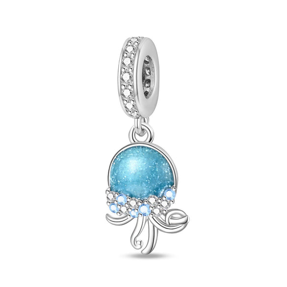Diy Jewelry Accessories Bracelet Silver Plated Original Design Dripping Oil Turtle Seahorse Charm Beads