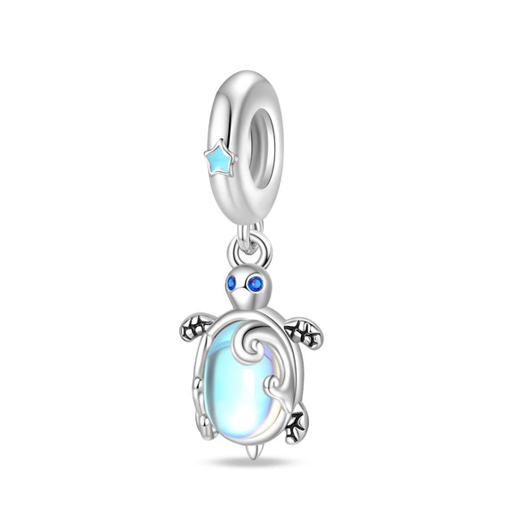 Diy Jewelry Accessories Bracelet Silver Plated Original Design Dripping Oil Turtle Seahorse Charm Beads