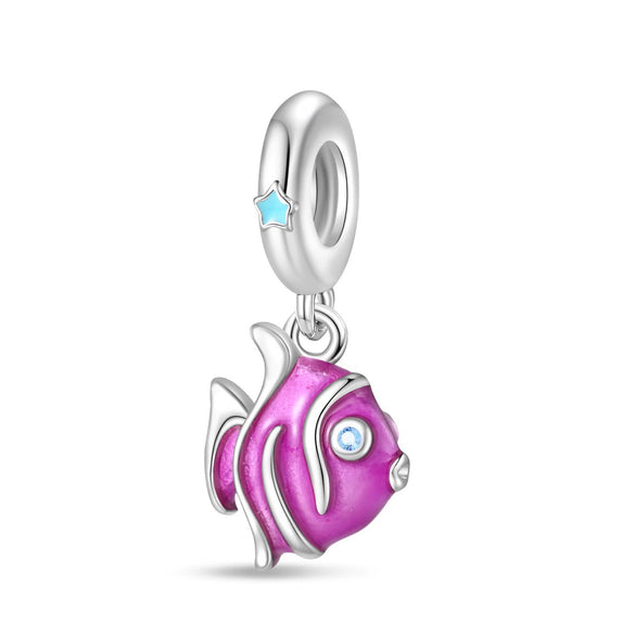 Diy Jewelry Accessories Bracelet Silver Plated Original Design Dripping Oil Turtle Seahorse Charm Beads