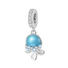 Diy Jewelry Accessories Bracelet Silver Plated Original Design Dripping Oil Turtle Seahorse Charm Beads