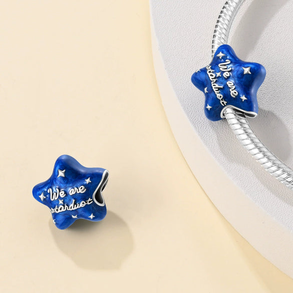 Diy Jewelry Accessories Bracelet Silver Plated 925 Silver Charm Beads Space Travel Rocket Shape Dripping Oil Design