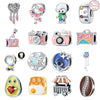 Diy Jewelry Accessories Bracelet 925 Sterling Silver Coffee Camera Luggage Beaded Charm Dripping Oil Original Design