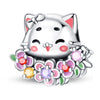 Diy Jewelry Accessories Bracelet White Copper Silver Plated Dripping Oil Design