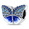 Diy Jewelry Accessories Butterfly Dragonfly Bee Owl Charm Beads Copper Silver Plated Dripping Oil Original Design Animals Style