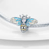 Diy Jewelry Accessories Butterfly Dragonfly Bee Owl Charm Beads Copper Silver Plated Dripping Oil Original Design Animals Style