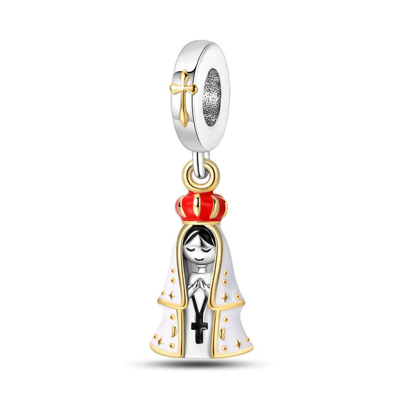 Diy Jewelry Accessories Charm Beads 925 Silver White Copper Plated Dripping Oil Design