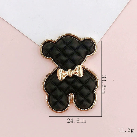 Diy Jewelry Accessories Clogs Pearl Bracelet Decorative Material With Butterfly Little Bear Love Pattern Zinc Alloy Handmade