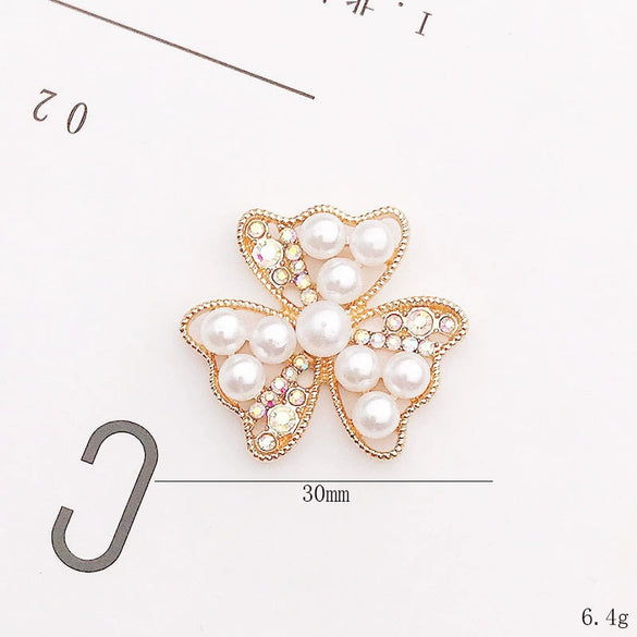 Diy Jewelry Accessories Clogs Pearl Bracelet Decorative Material With Butterfly Little Bear Love Pattern Zinc Alloy Handmade
