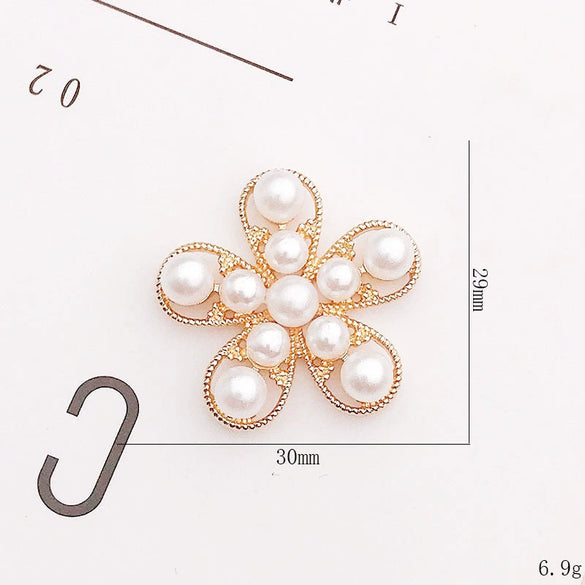 Diy Jewelry Accessories Clogs Pearl Bracelet Decorative Material With Butterfly Little Bear Love Pattern Zinc Alloy Handmade