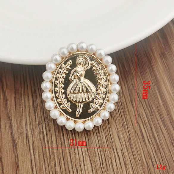 Diy Jewelry Accessories Clogs Pearl Bracelet Decorative Material With Butterfly Little Bear Love Pattern Zinc Alloy Handmade