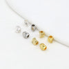 Diy Jewelry Accessories Copper Plated Twisted Flower Beads With 14K Gold Color Preservation And Electroplating Process