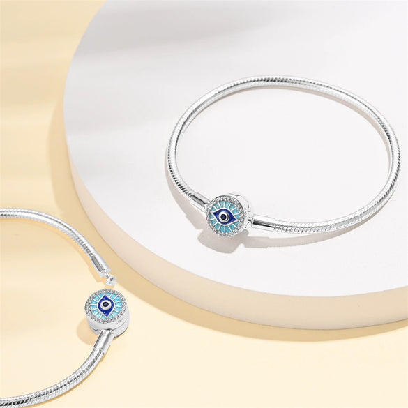 Diy Jewelry Accessories Devil's Eye Bracelet Copper Silver Plated