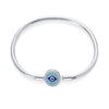 Diy Jewelry Accessories Devil's Eye Bracelet Copper Silver Plated