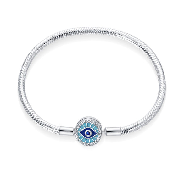 Diy Jewelry Accessories Devil's Eye Bracelet Copper Silver Plated