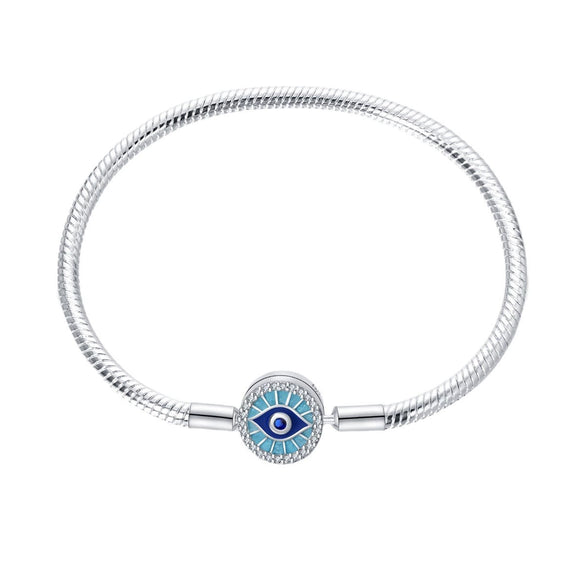 Diy Jewelry Accessories Devil's Eye Bracelet Copper Silver Plated