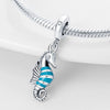Diy Jewelry Accessories Dolphin Seahorse Charm Beads 925 Silver White Copper Plated Dripping Oil Style