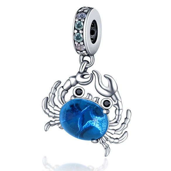 Diy Jewelry Accessories Dolphin Seahorse Charm Beads 925 Silver White Copper Plated Dripping Oil Style