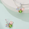 Diy Jewelry Accessories Flamingo Sunflower Pendant Beads Bracelet Copper Silver Plated Dripping Oil