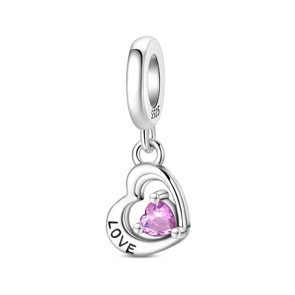 Diy Jewelry Accessories Love Star Moon Beads Pendant In S925 Sterling Silver With Dripping Oil Design