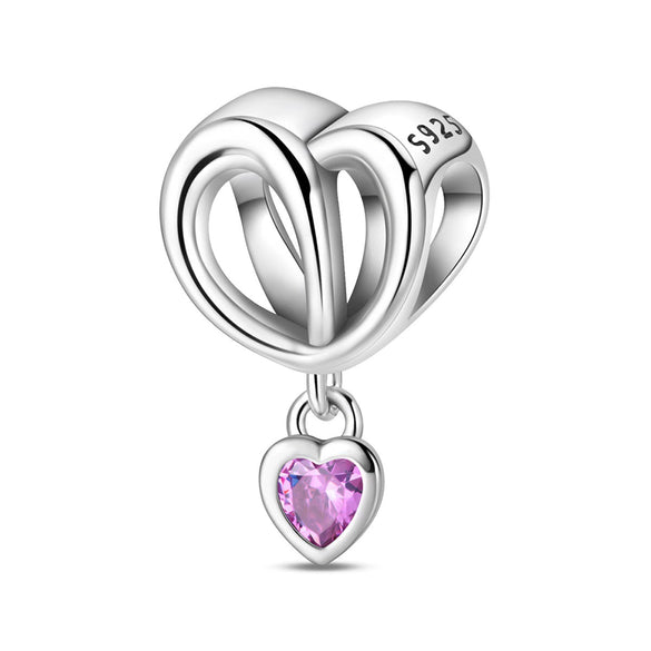 Diy Jewelry Accessories Love Star Moon Beads Pendant In S925 Sterling Silver With Dripping Oil Design