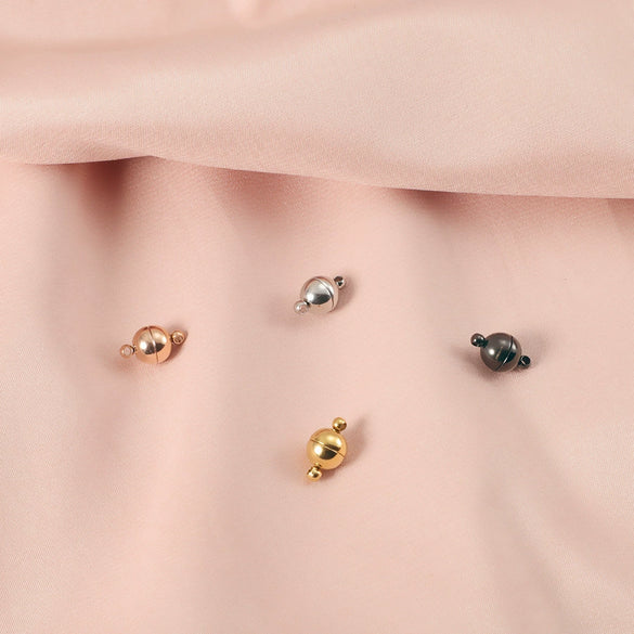 Diy Jewelry Accessories Magnet Buckle Loose Beads Stainless Steel Electroplated